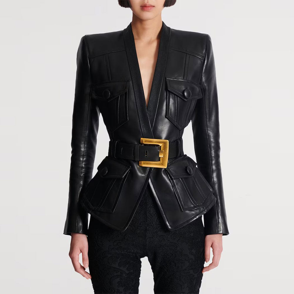 Chic V-ringad slim fit-kavaj