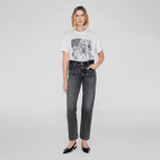 Snygg T-shirt med grafiskt digitaltryck