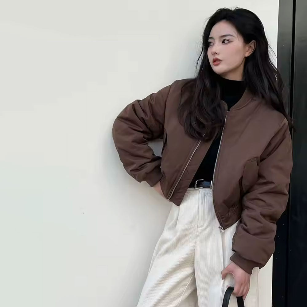 jacket Brun Aviator style