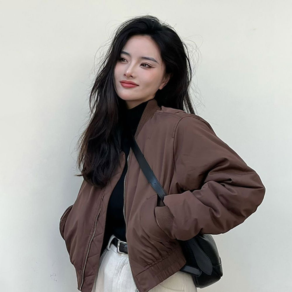 jacket Brun Aviator style
