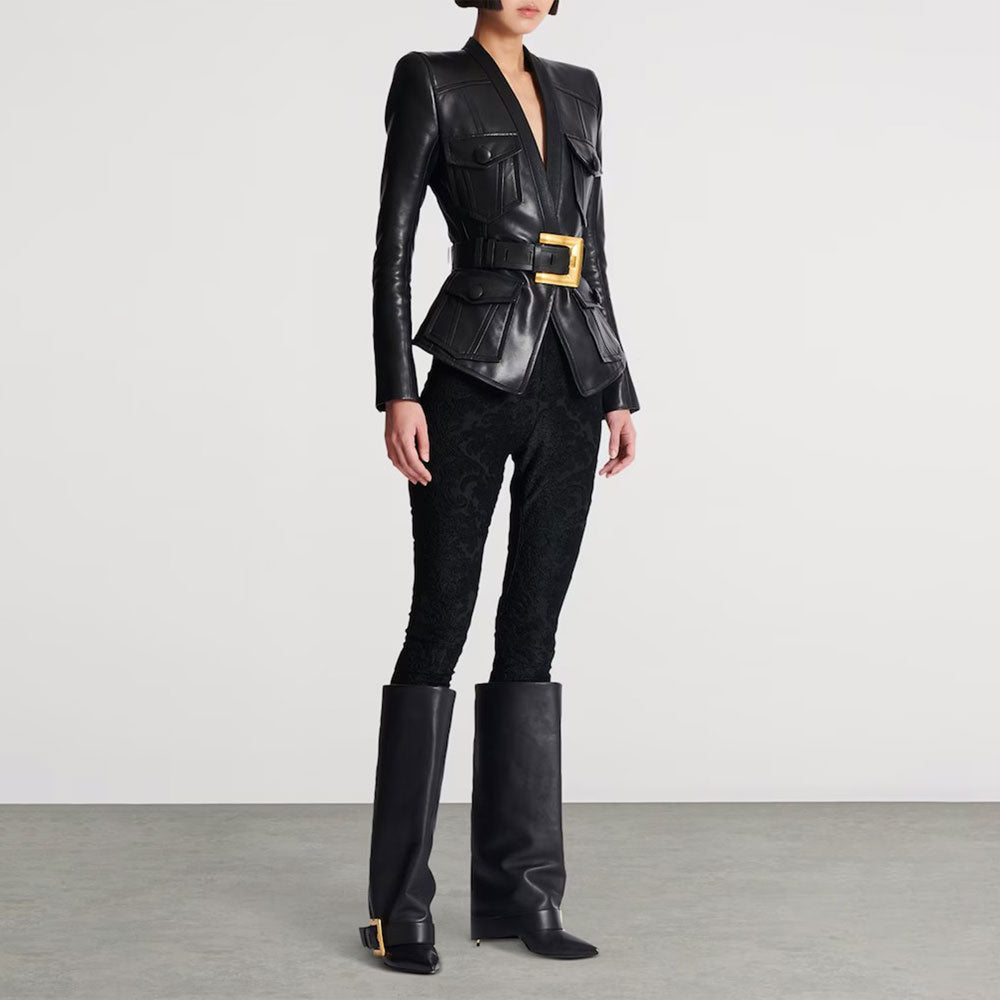 Chic V-ringad slim fit-kavaj