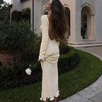 Elegant Backless Maxi Klänning