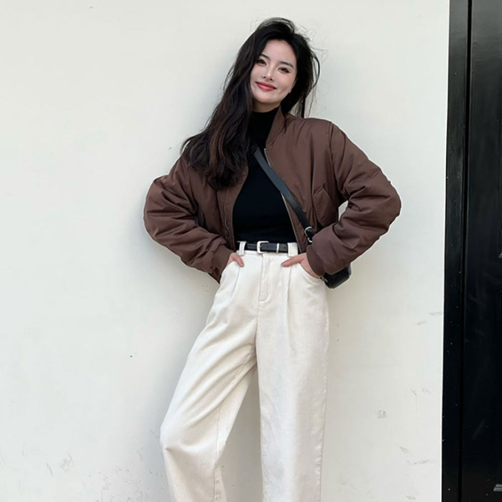 jacket Brun Aviator style