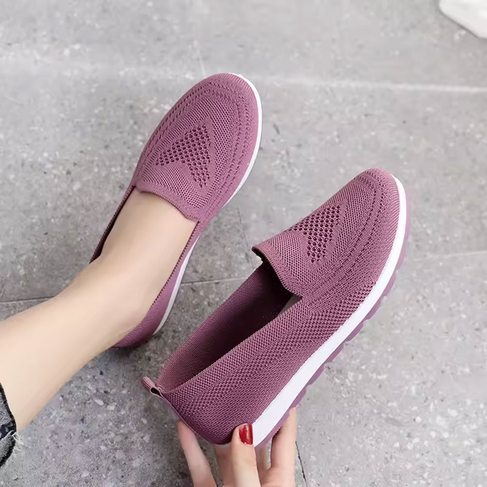 Bekväma slip-on-sneakers för promenader